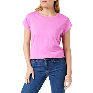 Minus Leti T-shirt met ronde hals en kapmouwen | Roze T-shirts voor dames VK | Lente T-shirt | Maat M