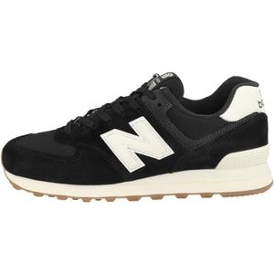 New Balance Heren 574 sneakers, 42,5 EU, zwart 001, 42.5 EU