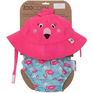 Zoocchini zwembroek/hoed, motief flamingo voor kinderen van 6-12 maanden