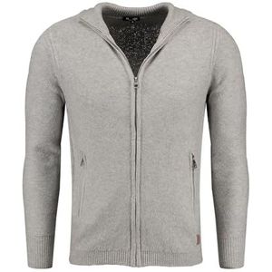 KEYLARGO Elevator Jacket - Gebreide Jas - Grijs - Hoogwaardige Wol