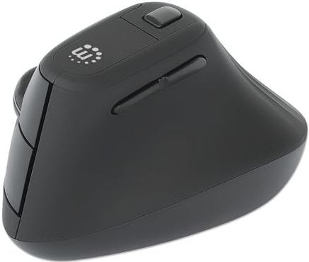 MANHATTAN Ergonomische verticale draadloze muis USB-A zwart