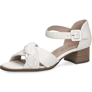 CAPRICE Dames 9-9-28210-28 sandalen met hak, White Softnap, 42 EU