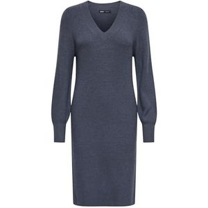 Only - ONLKATIA LS V-NECK DRESS - Gebreide Jurk - Kalamata - Lange Mouwen