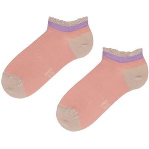 KUNERT Dames Sneaker Sokken ELEGANT ROMANCE Fashion Coral 35-38, Coral 1515, 35-38 EU