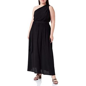 Pinko Agave-jurk crêpe Marokkaanse avondjurk voor dames, Z99_Zwart Sedan, 34 NL