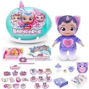 Babycorns Series 1, Kitten (Poppy), Nurturing pluche babypop speelgoed, large (35cm)