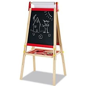 Pinolino Pablo, van massief hout, gereedschapsvrij in hoogte verstelbaar, met tafel- en whiteboardzijde, incl. verfpapierrol, voor kinderen vanaf 3 jaar.