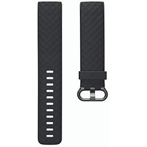 Fitbit Unisex - volwassenen Charge 3 klassieke armbanden, zwart, S, S