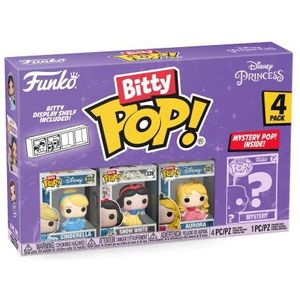 Funko Bitty Pop! Disney Princess - Cinderella, Snow White, Aurora E una Mini Figura Misteriosa a Sorpresa - 0.9 Inch (2.2 Cm) da Collezione - Ripiano Espositivo Impilabile Incluso - Idea Regalo