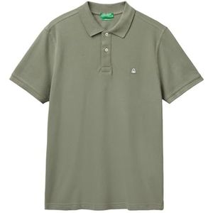 United Colors of Benetton - Poloshirt - Groen - Piqué - 100% Katoen
