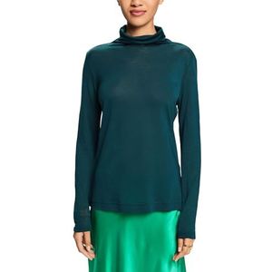 ESPRIT T-shirt voor dames, 305/Emerald green., XXS