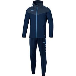 Jako Heren trainingspak Polyester Champ 2.0 met capuchon, Marine/Donkerblauw/Skyblue, 4XL, M9420