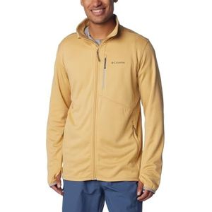 Columbia Heren Park View Fleece Full Zip Fleecejack met doorlopende ritssluiting, licht camel heather, XS, Licht Camel Heather, XS