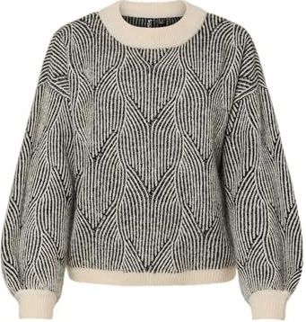 Pieces - JENNA - Gebreide Pullover - Comfort Fit - Gestreept