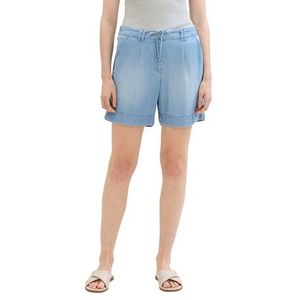 TOM TAILOR Dames chino bermuda shorts, 10113 - Clean Mid Stone Blue Denim, 36