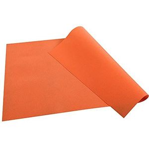 gesponnen gebonden non-woven placemat - Scheurbestendige, waterafstotende en afwasbare stof - Maat 30X40 - Made in France - In dienblad van 100 placemats - oranje