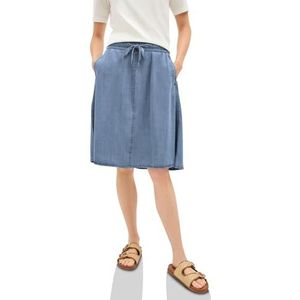 Cecil - Dames Rok - Blauw - Gewassen Look