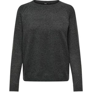 Bestseller A/S Dames ONLLESLY Kings L/S KNT NOOS trui, donkergrijs melange, XL, Dark Grey Melange, XL