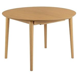 AC Design Furniture Monty eettafel, Oak, wit, H: 75 x B: 154 x D: 115 cm