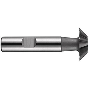 Dormer C83112.0X60 serie C831 HSS-E omgekeerde zwaluwstaart sleufsnijder/frezen, heldere afwerking met 45/60 graden hoek, Weldon Shank, 12,0 mm snijdiameter, 12,0 mm x 60 mm grootte