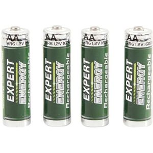 ITENSE - Oplaadbare batterij, oplaadbare AA-batterij - Oplaadbare batterij LR6-4 batterijen - 1.2V - 1600mAh - Duurzaam - Bespaart geld - Recyclebaar - Ideaal voor dagelijks gebruik