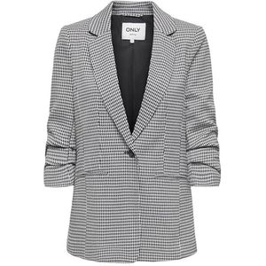 ONLY Dames Onllettie Life 3/4 Check Blazer TLR, night sky, 38