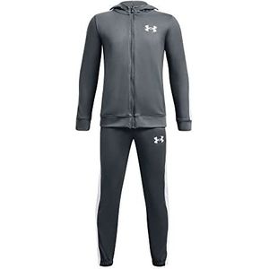 Under Armour Boys Two Piece Sets Ua Knit Hooded Track Suit, Pitch Gray, 1376329-012, YLG