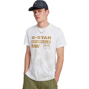 G-Star RAW Palm Originals r t, wit (White D24681-336-110), S