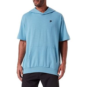 FILA Rafah hoodie met korte mouwen voor heren, Adriatic Blue., XS