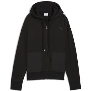 Puma - HER-Collectie - Sweater - Fleece - Zwart - Gerecycled Katoen