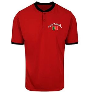 Supportershop Polo Portugal Cool Performance S, Rood, S