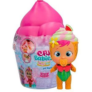 CRY BABIES MAGIC TEARS Icy World Frozen Frutti Verrassingspop om te verzamelen, met fruitige geur, huilt en kan sneeuw creëren, speelgoed voor kinderen vanaf 3 jaar