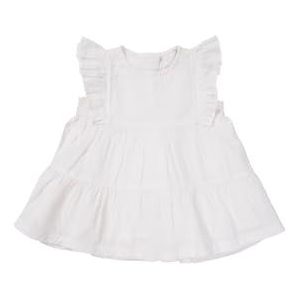 Noppies Baby Girls Dress New Hope mouwloze speeljurk voor meisjes, Pristine N021, 62 cm