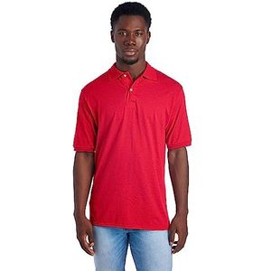 Jerzees Heren Spot Shield korte mouw Polo Sport Shirt - rood - XL