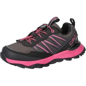 CMP Kids Atik Low WP outdoor schoenen 3q67894, wandelschoenen voor kinderen, uniseks, Zwart Fuchsia, 30 EU