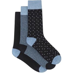 Springfield Nieuw structuurhemd met boomborduurwerk, blauw, maat 43-46