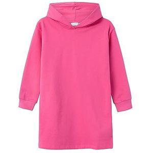 NAME IT Nkfvanita Ls Boxy SWE Dress Wh Bru K jurk voor meisjes, Roze Flambé, 164 cm