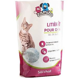 ZAMIBO Sili'Cat Kattenbakvulling, silicagel, 3,8 liter