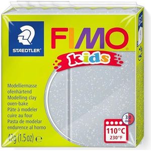 Staedtler 8030-812 - Fimo Kids normaal blok, 42 g, glitter zilver