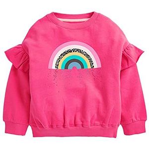 Little Hand Kleding voor meisjes - kinderen katoen eenhoorn dinosaurus trui lange mouwen shirt 2-7 jaar, regenboog, 116 cm