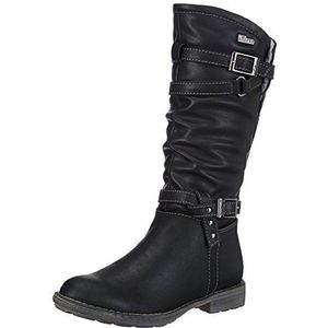 s.Oliver 46603 meisjes biker boots, zwart zwart 1, 34 EU