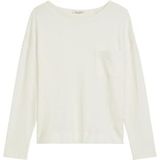 Marc O'Polo - Shirt - Wit - Lange Mouw - Normale Pasvorm