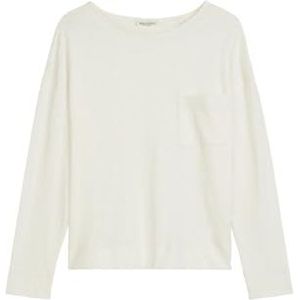 Marc O'Polo - Shirt - Wit - Lange Mouw - Normale Pasvorm
