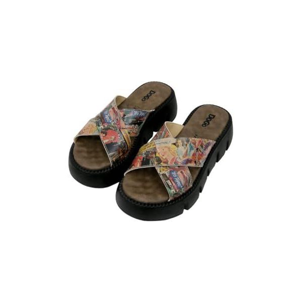 Dames pantoffels met sleehak sale