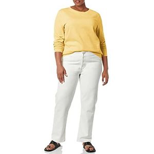 Amazon Essentials Fleece Trui met Ronde Hals (Verkrijgbaar in Grote Maten) Dames, Licht Mosterd Geel, XS