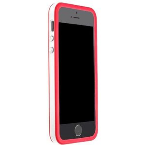 HORNY PROTECTORS iP5s-9539 Bumper TPU beschermhoes voor Apple iPhone 5S wit/rood
