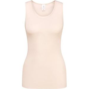 Calida True Confidence onderhemd voor dames, van scheerwol en zijde top zonder mouwen, Light ivoor, 48/50 NL