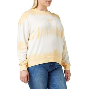Lee Tie Dye SWS Sweatshirt voor dames, Gouden Beam, XXL grote maten