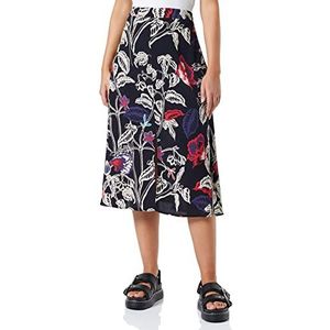 Mavi Damesrok met print, Black Retro Flower Print, M