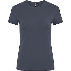 Bestseller A/S Dames Pcria Ss Solid Tee Noos Bc T-shirt, blauw (ombre blue), L